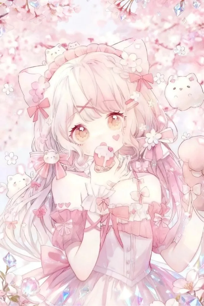 Ảnh gái anime phong cách ngọt ngào gợi cảm đáng yêu
