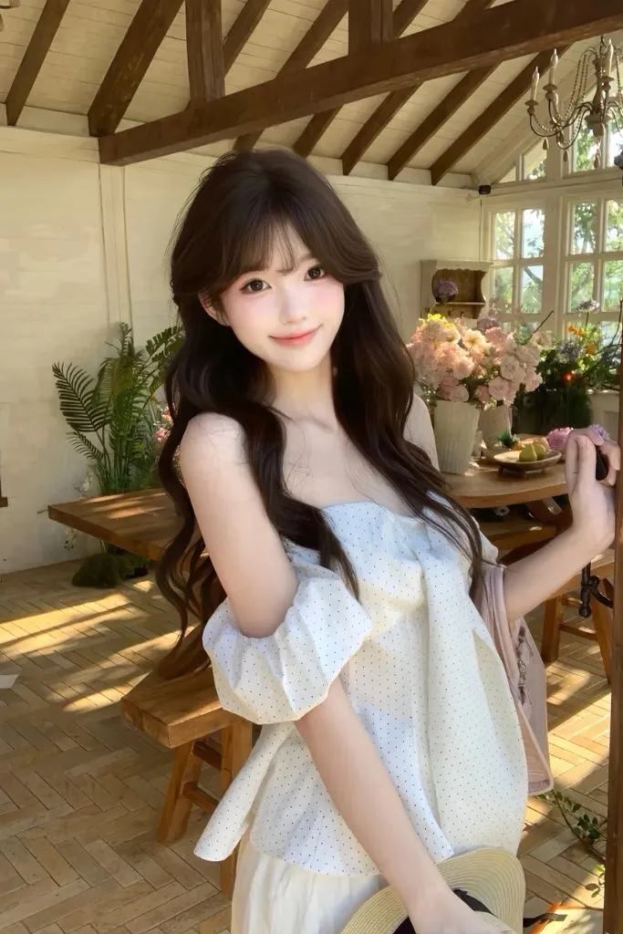Ảnh gái cute với nụ cưới khả ái