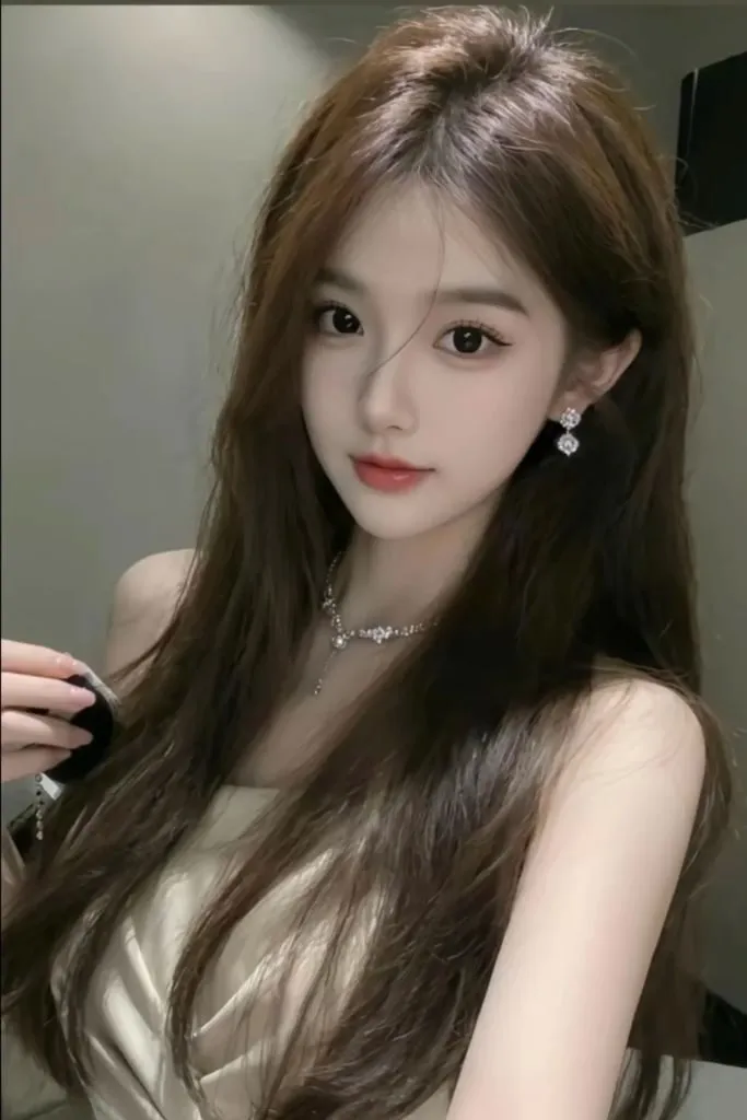 Ảnh gái cute với đôi mắt to tròn xoe