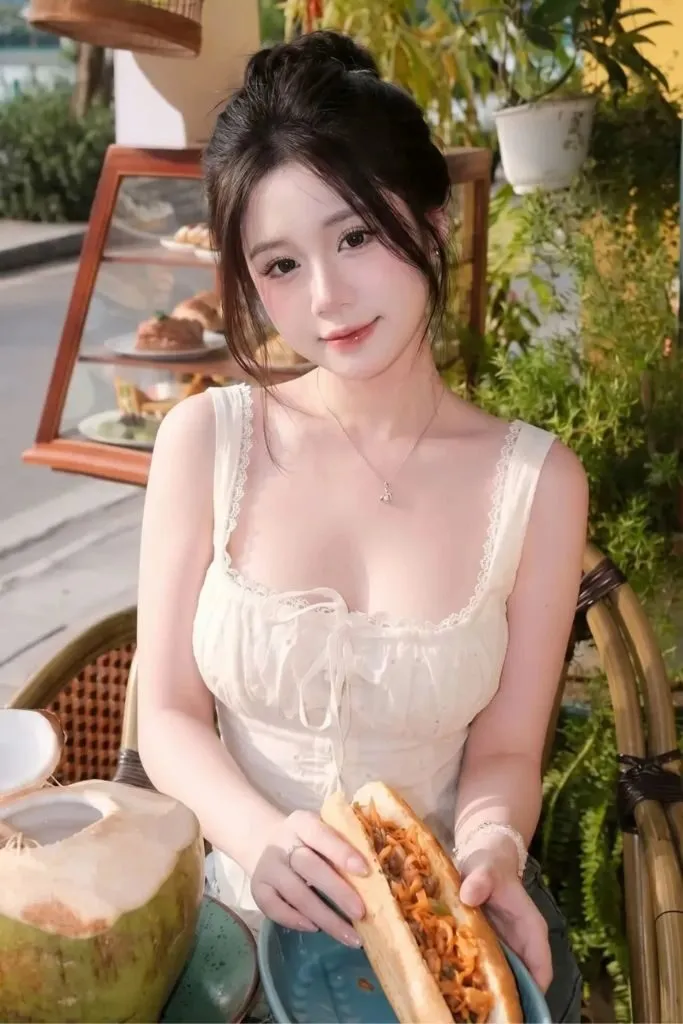 Ảnh gái xinh với làn da mịn màng và vòng một nóng bỏng