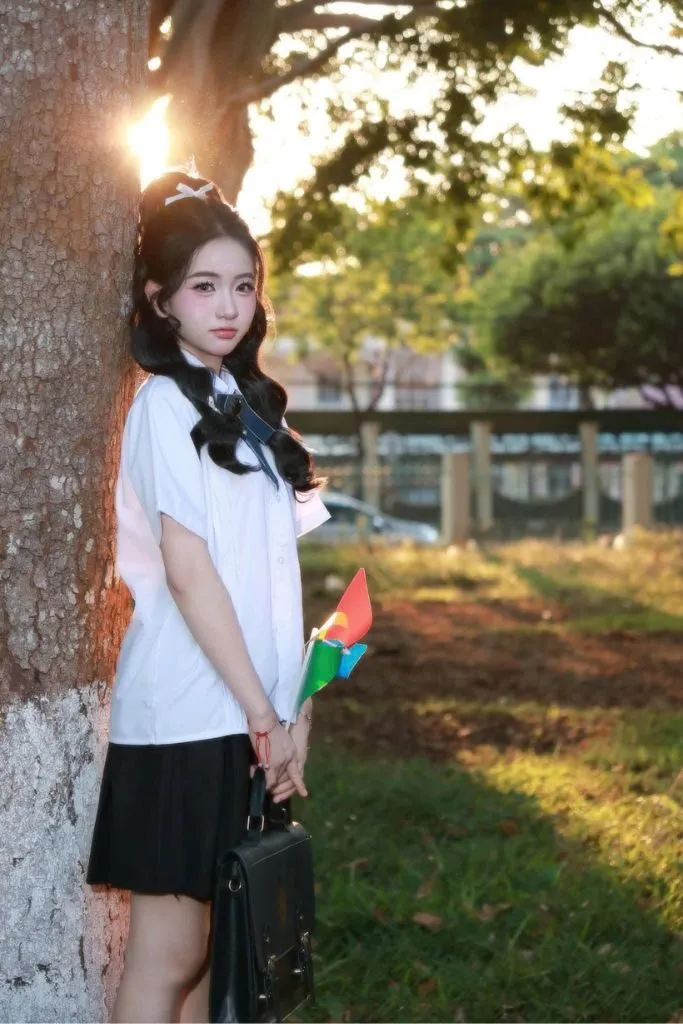 Ảnh gái xinh Việt Nam phong cách nữ sinh chụp kỷ yếu