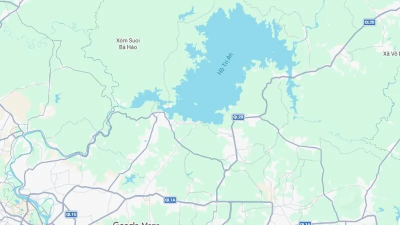Hướng dẫn đường đi đến hồ Trị An
